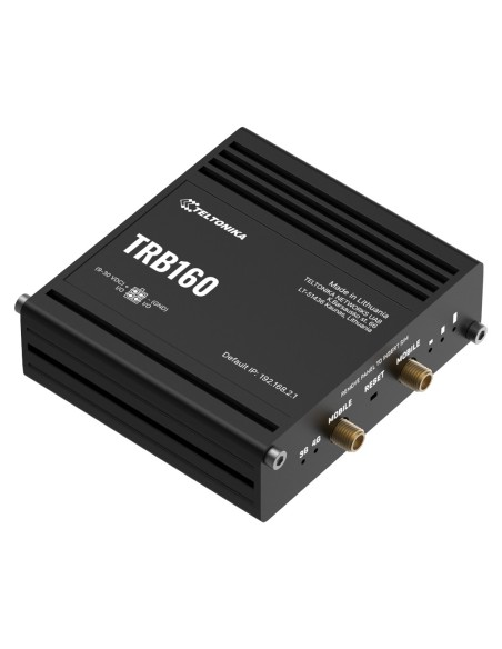 Comprar TELTONIKA TRB160 Gateway Teltonika Industrial 4G LTE 1xSIM 1xRJ45 Gigabit 1xDigital I/O USB TRB160
