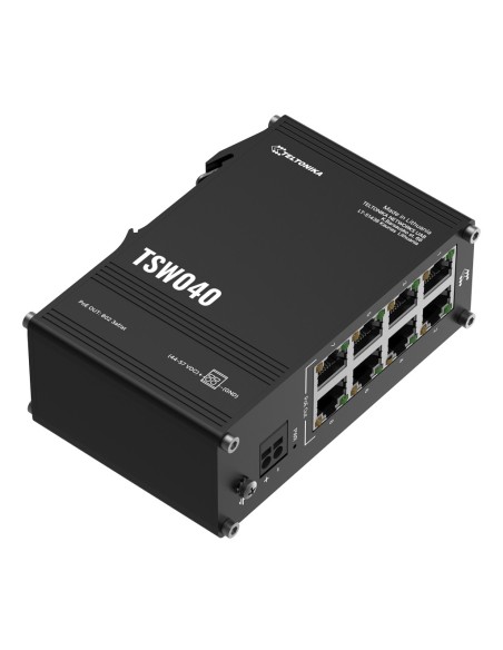 Teltonika TSW040 Switch Teltonika Industrial 8 Ports 10/100 PoE + No_gestionable