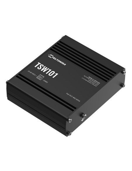 Comprar TELTONIKA TSW101 Switch Teltonika Industrial 5 puertos Gigabit (4xPoE+/60W) No_Gestionable TSW101