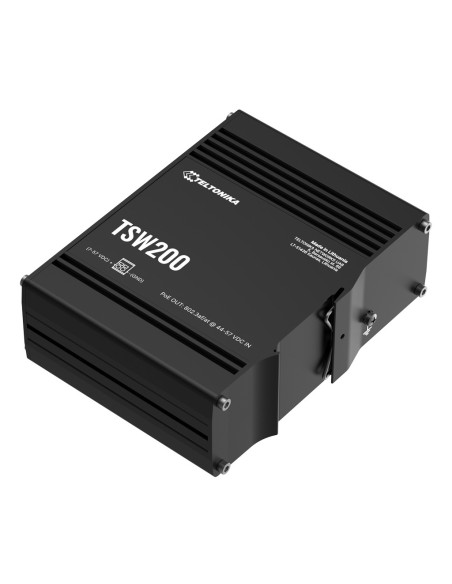 Acquistare TELTONIKA TSW200 TELTONIKA. Switch industriale Gigabit L2 (non gestito) 8xRJ45 PoE+ (max 240W) + 2xSFP Gigabit. Max 2