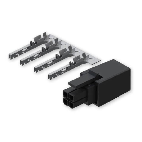 Teltonika PR4MK04K 4-Pin Tellonika Plug com terminais de contato