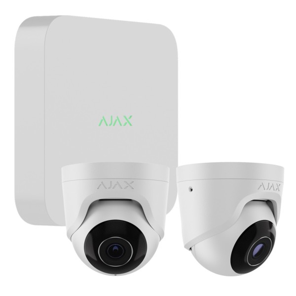 Comprar AJAX NVR8KIT-TURR5-WH1 Kit Ajax CCTV Blanco. NVR 8ch + 2Turret 5Mp/2.8mm NVR8KIT-TURR5-WH1