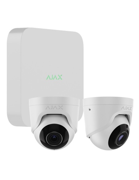 Comprar AJAX NVR8KIT-TURR5-WH1 Kit Ajax CCTV Blanco. NVR 8ch + 2Turret 5Mp/2.8mm NVR8KIT-TURR5-WH1