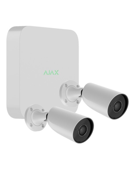 Comprar AJAX NVR8KIT-BULL5-WH1 Kit Ajax CCTV Blanco. NVR 8ch + 2Bullet 5Mp/2.8mm NVR8KIT-BULL5-WH1