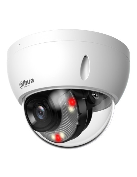 Dahua IPC-HDBW2649E-S-IP-0280B Dome IP H265 6M WDR Dual Lighting LED30 / IR30M 2.8mm Ik10 ip67 poe sd ai