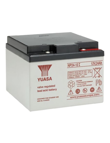 Bateria de 12V OEM NP24-12. Capacidade de 24ah. Conexão por parafuso M6