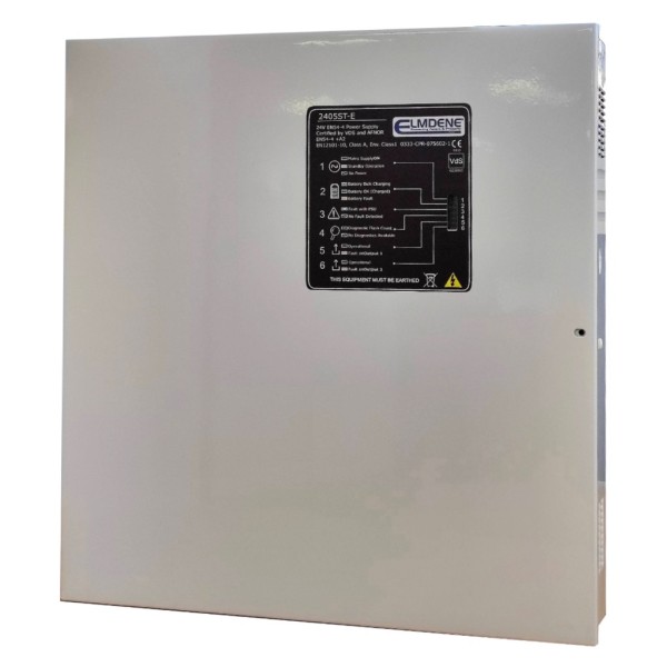 Comprar ELMDENE 2405ST-E Fuente de alimentación 24V 5A. Para sistemas contra incendios EN54 2405ST-E