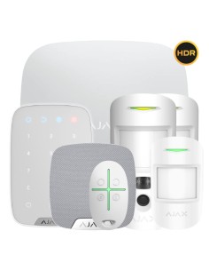 Comprar AJAX HUB2KIT-MP-PRO-HDR-WH1 Kit Ajax blanco. Hub 2 + 2MotionCam-HDR + MotionProtect + SpaceControl + KeyPad + HomeSiren 