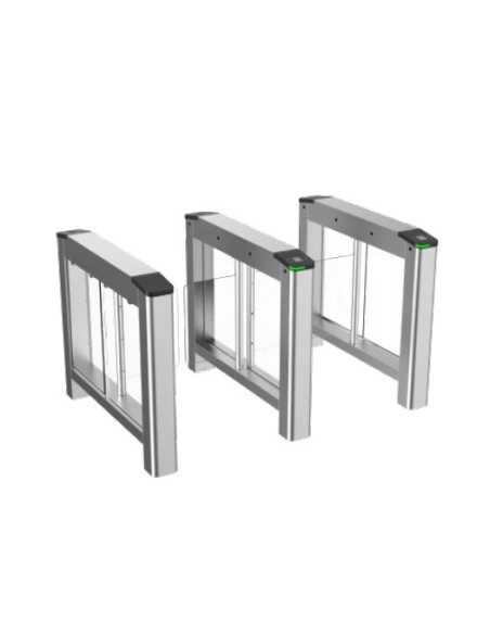 Comprar HIKVISION ACCESS CONTROL HIK-ACC-9 Barreras/tornos oscilantes 4 pares de detectores LED paso Izquierda M1 Vidrio Acrílic