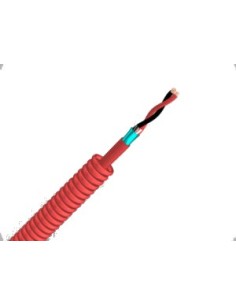 Acheter BYSECUR BYSECUR-305 Bobine 100 m précâblée en tube annelé Ø16 LH Rouge + Z1OZ1-K 2x1,5 mm² Cca 250 V