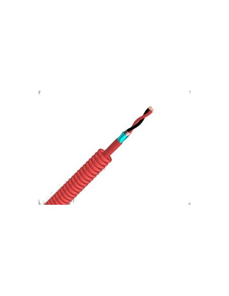 Acheter BYSECUR BYSECUR-307 Bobine 100 m précâblée en tube annelé Ø20 LH rouge + SOZ1-K (AS+) PH120 2x2,5 mm² Cca 500 V