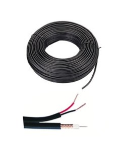 Comprar BYSECUR BYSECUR-28 Bobina de 100 metros de cable CCTV RG174 + alimentación BSC01209