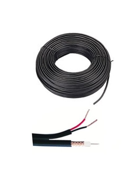 Kaufen BYSECUR BYSECUR-28 Spule mit 100 Metern CCTV-Kabel RG174 + Stromversorgung