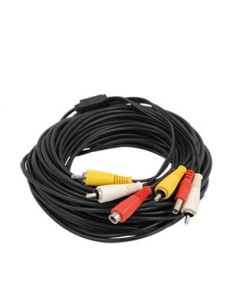 BYSECUR BYSECUR-50 BSC00200 RCA Cabo para câmeras de Áudio CCTV, vídeo e energia. 10 m