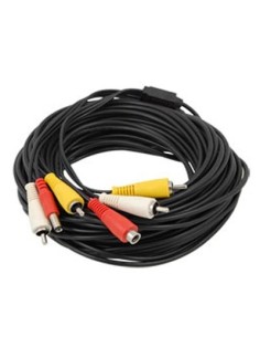 BYSECUR BYSECUR-52 BSC00202 Cabo RCA para câmeras de áudio CCTV, vídeo e alimentação. 30 m
