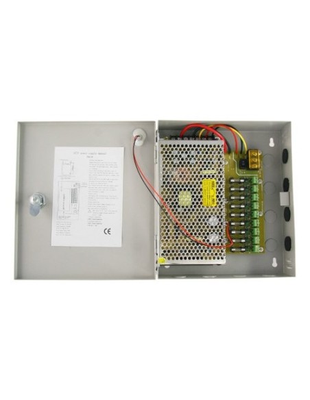Comprar BYSECUR BYSECUR-54 Caja de distribución de alimentación con voltaje continuo de hasta 9 cámaras 10A BSC00692