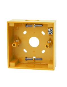 Comprar KIDDE KIDDE-776 Caja trasera - Zócalo base para montaje de pulsador manual inteligente. Amarillo N-MC-BB-Y