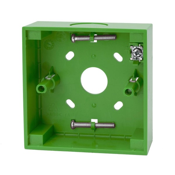 Kidde Kidde-217 N-MC-BB-G Box traseira - Soquete base para conjunto de botão manual inteligente. Verde