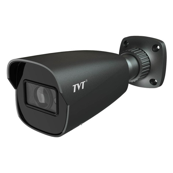 TVT TVT-25 TD-9442S4-G (D / AZ / PE / AR3) Bala de câmera IP 4MP Lente motorizada 2.8 ~ 12mm WDR120 Áudio Preto TVT