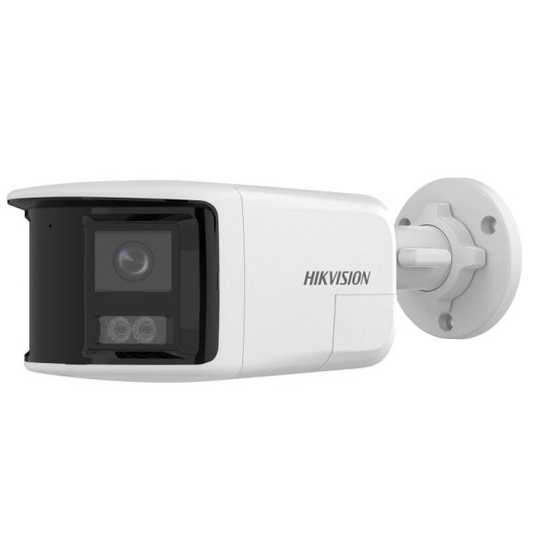 Valor Hikvision Hik-Valor-465 DS-2CD1T83G2P-LIF / SL (2mm) Bala de câmera IP 8MP Double Lens 2mm de largura de largura 180 ° LIG