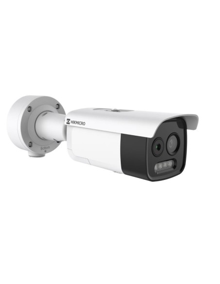 Hikvision Thermal Hik-Thermal-127 HM-TD2628-3 / G1 / T3A Bala de câmera IP Biespectro 5MP térmica 3.6mm 256 × 192 e óptica 4.3mm