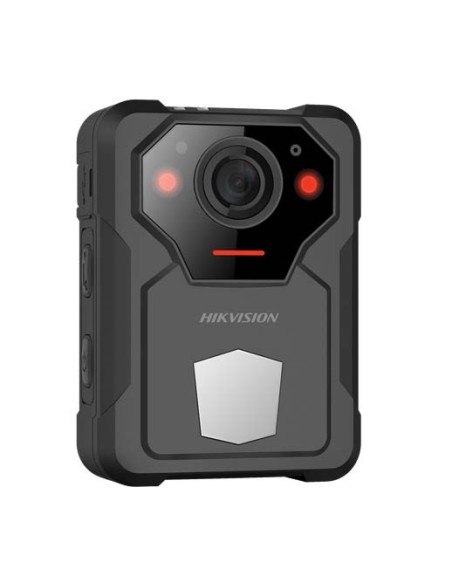 Soluções Hikvision Hik-Sol-63 DS-MCW406 / 32G / GPS / WiFi Câmera de corpo 4MP 1.77 "TFT IR10M Características faciais e silhuet