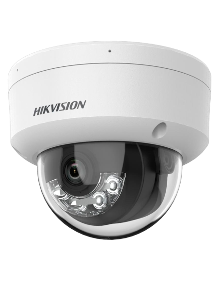 Comprar HIKVISION PRO HIK-PRO-738 Cámara Domo IP 4MP 2.8 mm MIC Acusense Smart Hybrid Light IP67 Audio Alarma IK10 DS-2CD2143G2-