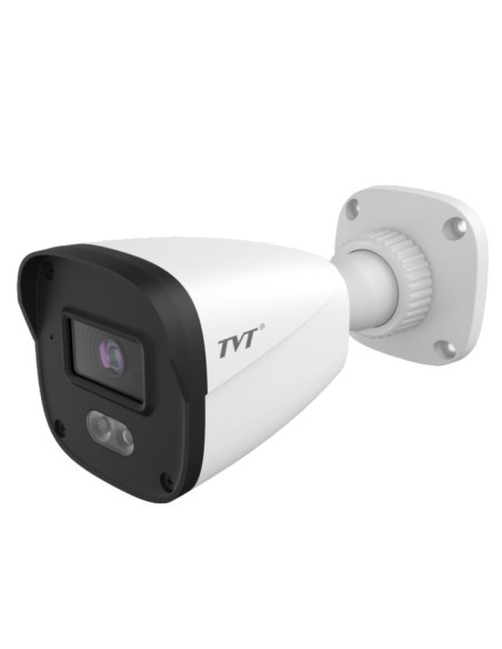 TVT TVT-208 TD-9440S4L-C (D / PE / AW1) Bala de câmera IP 4MP 2.8mm Luz branca de iluminação dupla IP67 Go 20m microfone