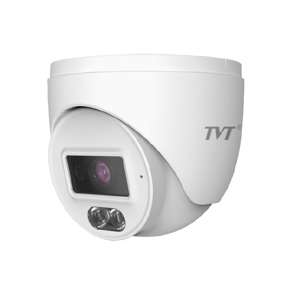 Comprar TVT TVT-209 Cámara IP Turret 2MP IP67 Iluminación dual Luz Blanca IR 20m Micrófono. PVC TD-9520S4L-C(D/PE/AW1)