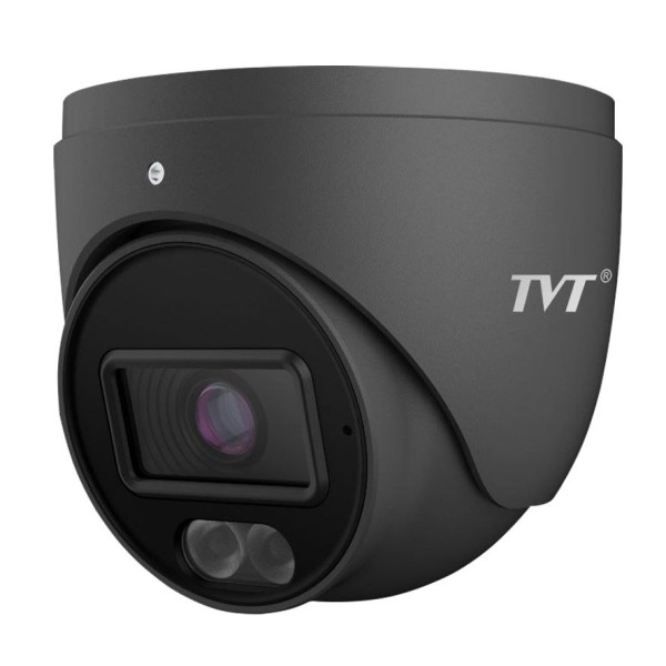 Acheter TVT TVT-298 Caméra Turret IP 2MP 2,8mm IP67 Éclairage double 30m. Audio MIC P2P GREY