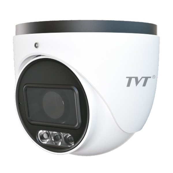 TVT TVT-48 TD-9545C2 (D / AZ / PE / AW3) Câmera de Torreta IP 4MP 2.8-12mm Luz branca de iluminação dupla IR40 WDR120 MIC de áud