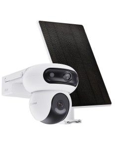 EZVIZ EZVIZ-102 HB90 Solar Kit Câmera Wi-Fi Double Lens com Gravação 24/7 + 8W Painel Solar