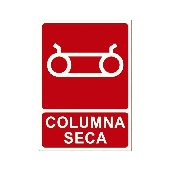 BYSECUR BYSECUR-397 P-162 Poster de sinalização seca coluna