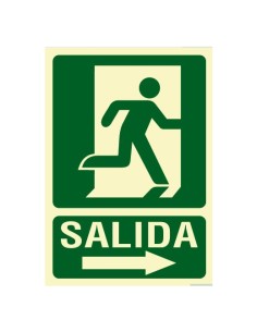 Comprar BYSECUR BYSECUR-309 Cartel de Señalización Evacuación salida derecha BSCEV402