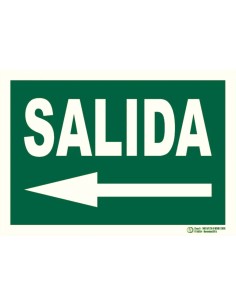 Comprar BYSECUR BYSECUR-403 Cartel de Señalización Evacuación salida izquierda E-321