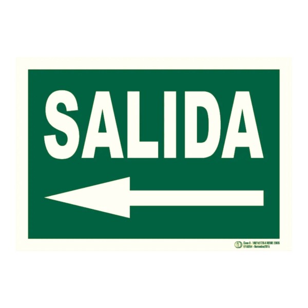 Comprar BYSECUR BYSECUR-403 Cartel de Señalización Evacuación salida izquierda E-321