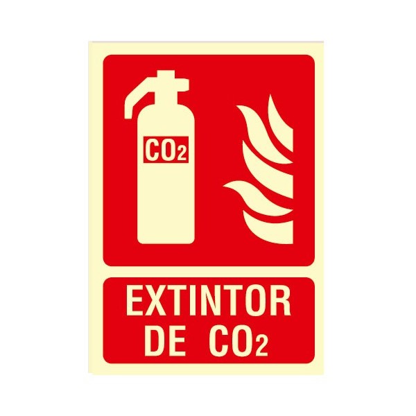 Comprar BYSECUR BYSECUR-312 Cartel de Señalización Extintor de CO2 P-147