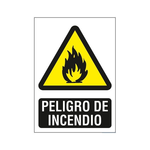 Comprar BYSECUR BYSECUR-314 Cartel de Señalización Peligro de Incendio BSCAP301