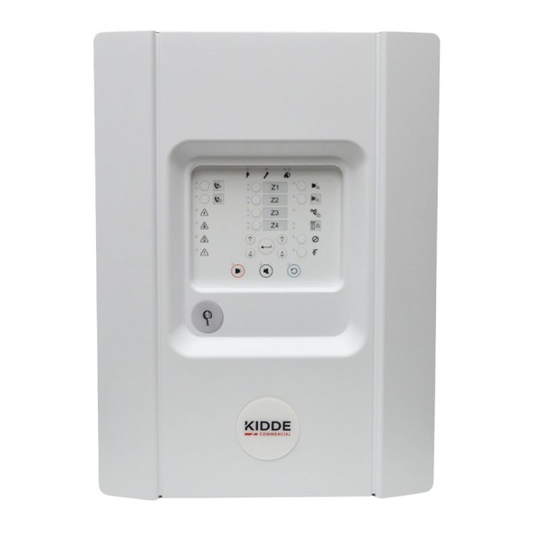 KIDDE KIDDE-591 NC-PF4 Fogo convencional Central 4 Zonas. 32 dispositivos por zona. 4 Saídas de relé supervisionadas