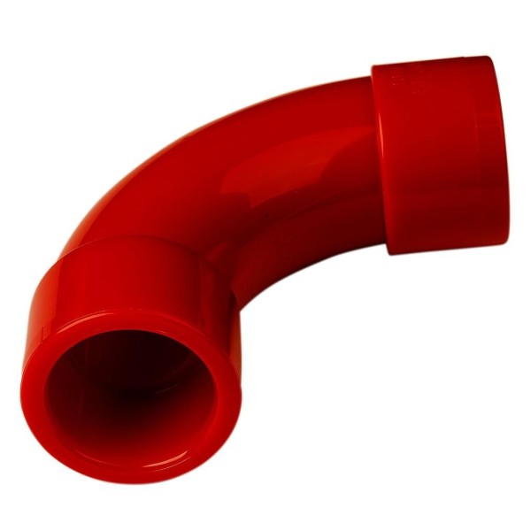 Kaufen KIDDE KIDDE-236 90°-Bogen für 27-mm-Rohr von Ansaugrauchmeldesystemen, Farbe Rot, Aritech