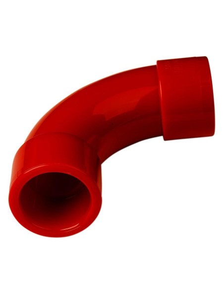 Kaufen KIDDE KIDDE-236 90°-Bogen für 27-mm-Rohr von Ansaugrauchmeldesystemen, Farbe Rot, Aritech