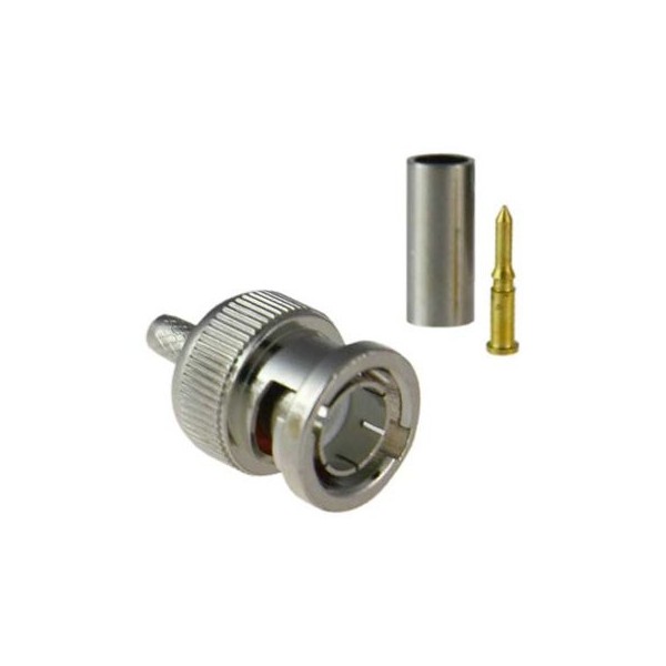 Comprar BYSECUR BYSECUR-76 Conector BNC fino macho para crimpar cable de CCTV Micro RG-59 BSC01261
