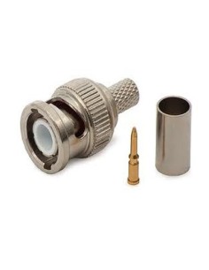 BYSECUR BYSECUR-223 BBSc00131 Conector BNC masculino para CRIMPAR RG-59 para câmeras de vigilância