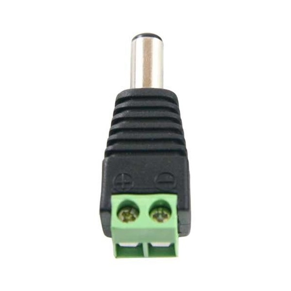 Comprar BYSECUR BYSECUR-87 Conector DC macho estándar con salida +/- de 2 terminales para alimentación BSC00942