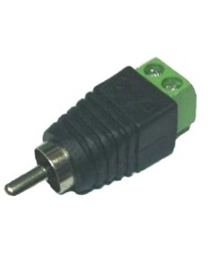 BYSECUR BYSECUR-88 BSC01337 DC Macho Connector RCA com saídas de 2 terminais +/-