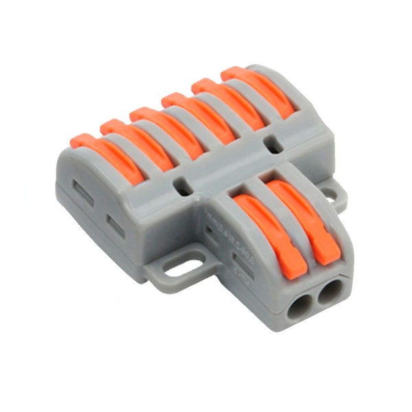comprar BYSECUR BYSECUR-408 Conector de Cable 2 Entradas y 6 Salidas Calibre del cable 28 ~ 12AWG BYCON26