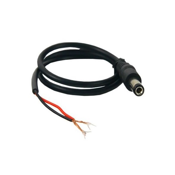 Acheter BYSECUR BYSECUR-93 Connecteur standard mâle d’alimentation avec câble parallèle rouge et noir de 10 centimètres