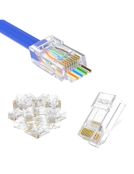 Acheter BYSECUR BYSECUR-328 Connecteur traversant RJ45 Cat 6 à double rangée