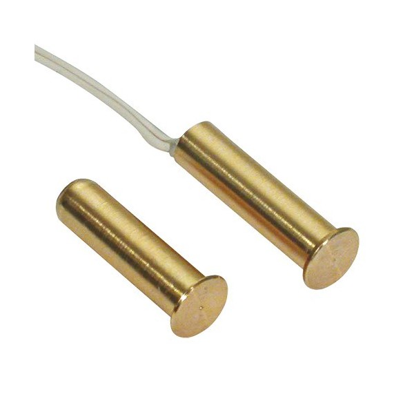 Acheter BYSECUR ALARMS BYSECUR-ALARM-11 Contact électromagnétique en laiton 7,5 mm câblé pour montage encastré grade 2