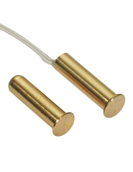Kaufen BYSECUR ALARMS BYSECUR-ALARM-11 Elektromagnetischer Messingkontakt 7,5 mm, verdrahtet, für Unterputzmontage, Grad 2